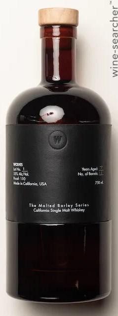 Wolves The Malted Barley Series Lot No. 1 Single Malt Whiskey, California, USA