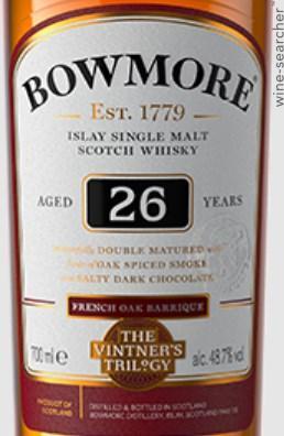 Bowmore 'Vintner's Trilogy' French Oak Barrique 26 Year Old Single Malt Scotch Whisky, Islay, Scotland