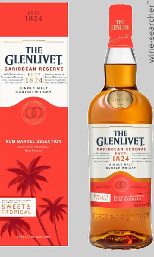 The Glenlivet Caribbean Reserve Single Malt Scotch Whisky, Speyside, Scotland