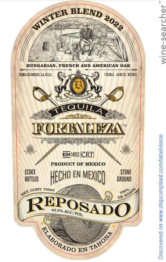 2022 Fortaleza - Los Abuelos Winter Blend Tequila Reposado, Mexico