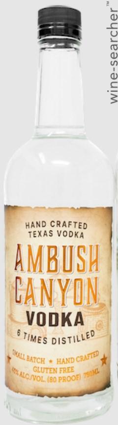 Ambush Canyon Vodka, Texas, USA