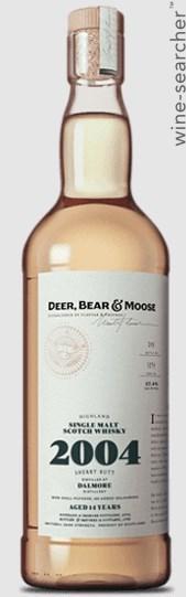 2004 Deer Bear & Moose The Dalmore Single Malt Scotch Whisky, Highlands, Scotland